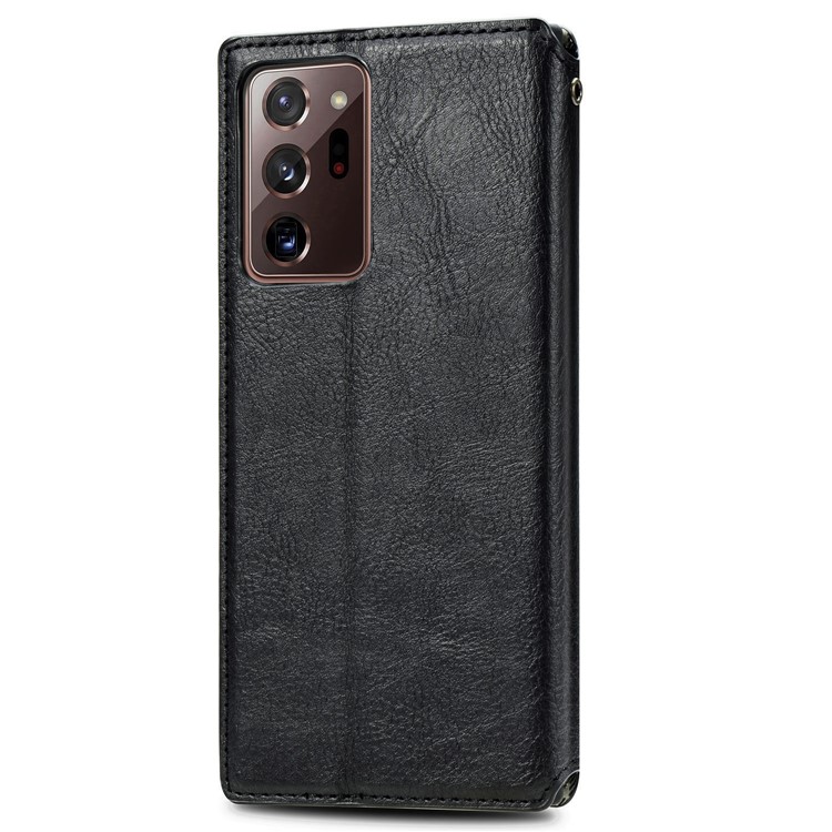 Auto-Absorbed Diamond Effect Leather Phone Cover Case for Samsung Galaxy Note 20 Ultra/Note 20 Ultra 5G - Black-4