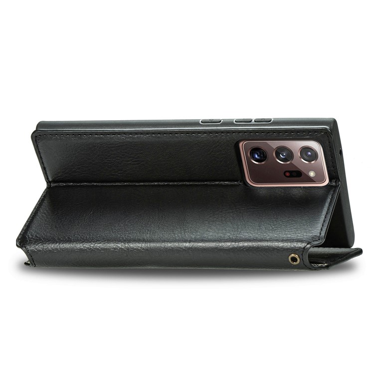 Auto-Absorbed Diamond Effect Leather Phone Cover Case for Samsung Galaxy Note 20 Ultra/Note 20 Ultra 5G - Black-7