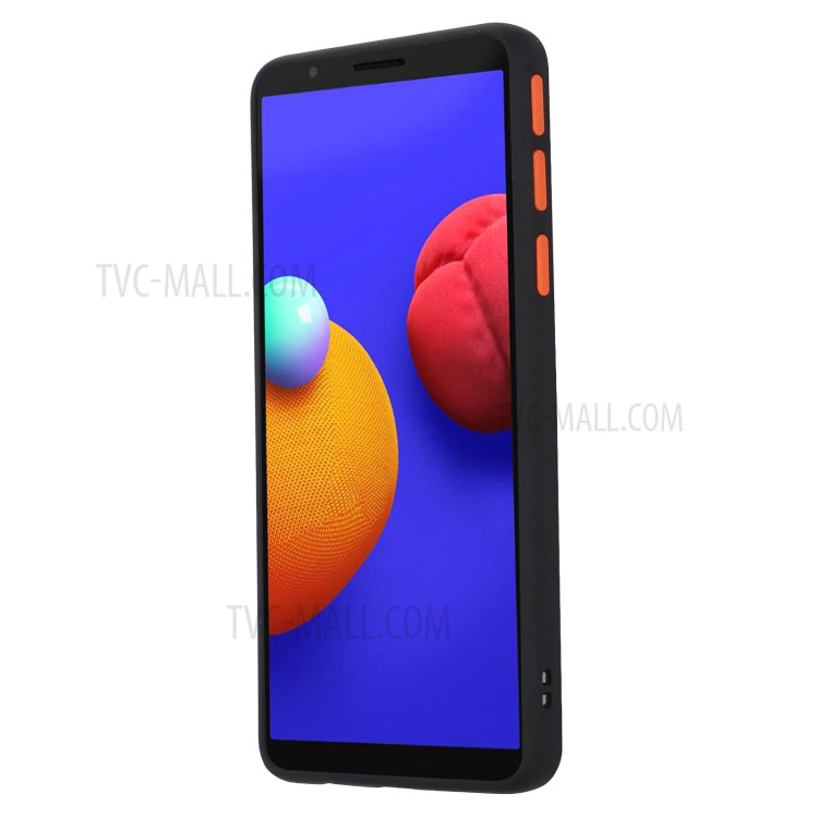 Matte Skin Drop-proof PC + TPU Phone Protector Cover for Samsung Galaxy A01 Core - Black-3