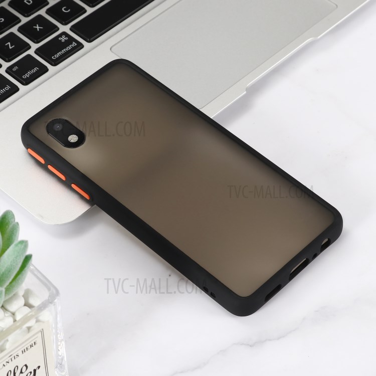 Matte Skin Drop-proof PC + TPU Phone Protector Cover for Samsung Galaxy A01 Core - Black-7