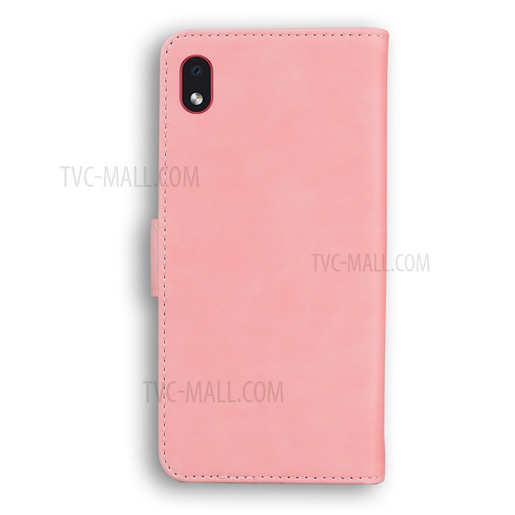 Wallet Stand Magnetic Clasp PU Leather Case for Samsung Galaxy A01 Core / Galaxy M01 Core - Pink-2