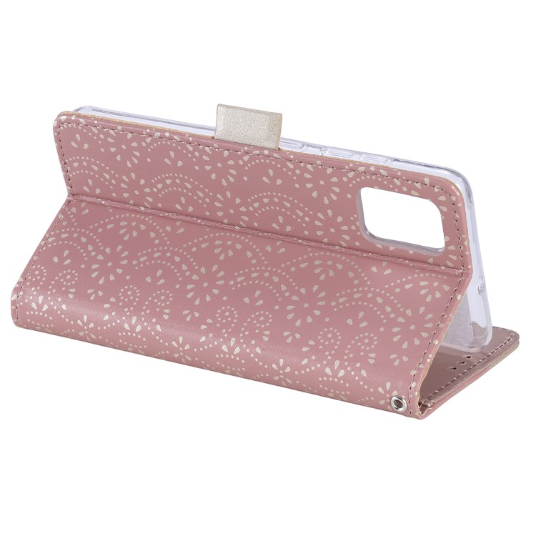Lace Flower Skin Zipper Leather Cover for Samsung Galaxy S20 FE/S20 Fan Edition/S20 FE 5G/S20 Fan Edition 5G - Pink-9