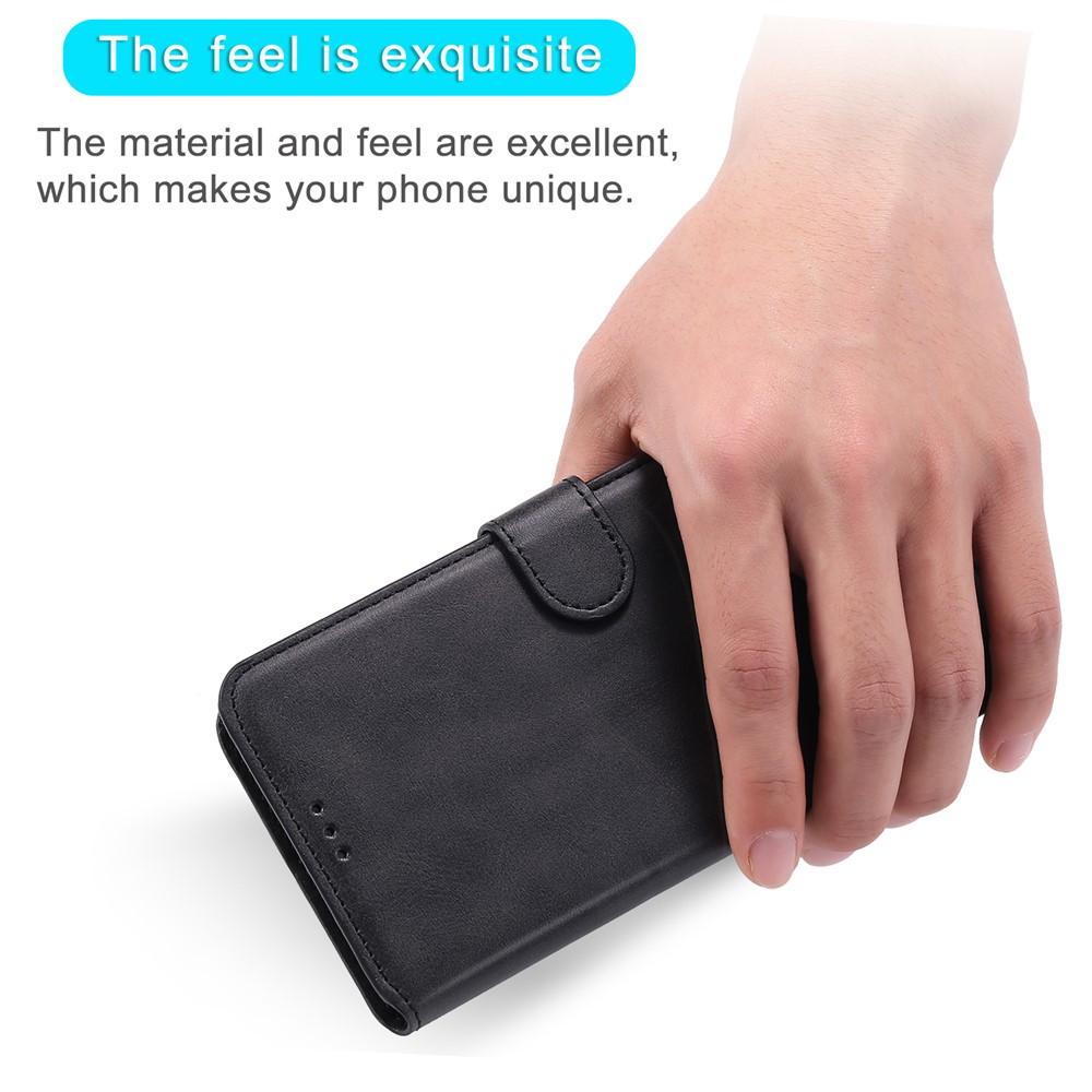 Кошелек + Стенд Классический Стиль Flip Leather Phone Case Для Samsung Galaxy S20 fe 4G/5G/2022/S20 Lite - Черный