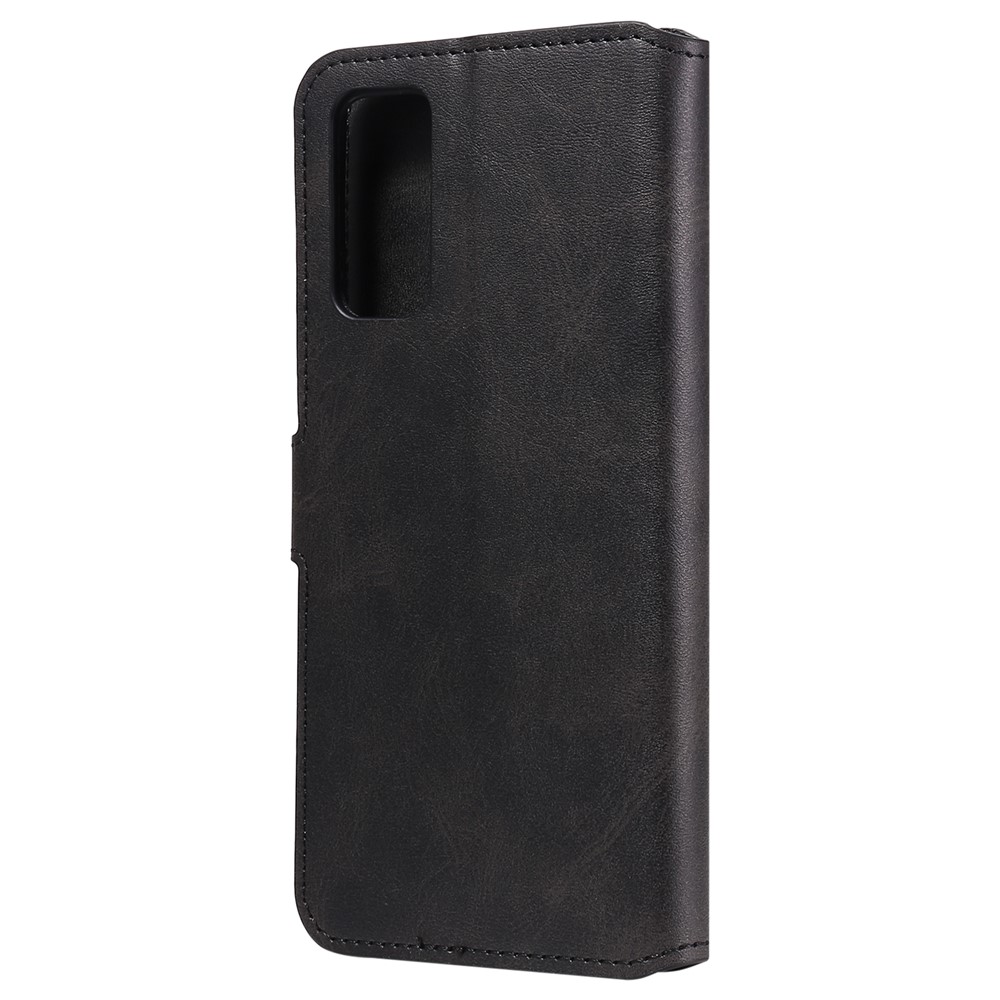 Кошелек + Стенд Классический Стиль Flip Leather Phone Case Для Samsung Galaxy S20 fe 4G/5G/2022/S20 Lite - Черный