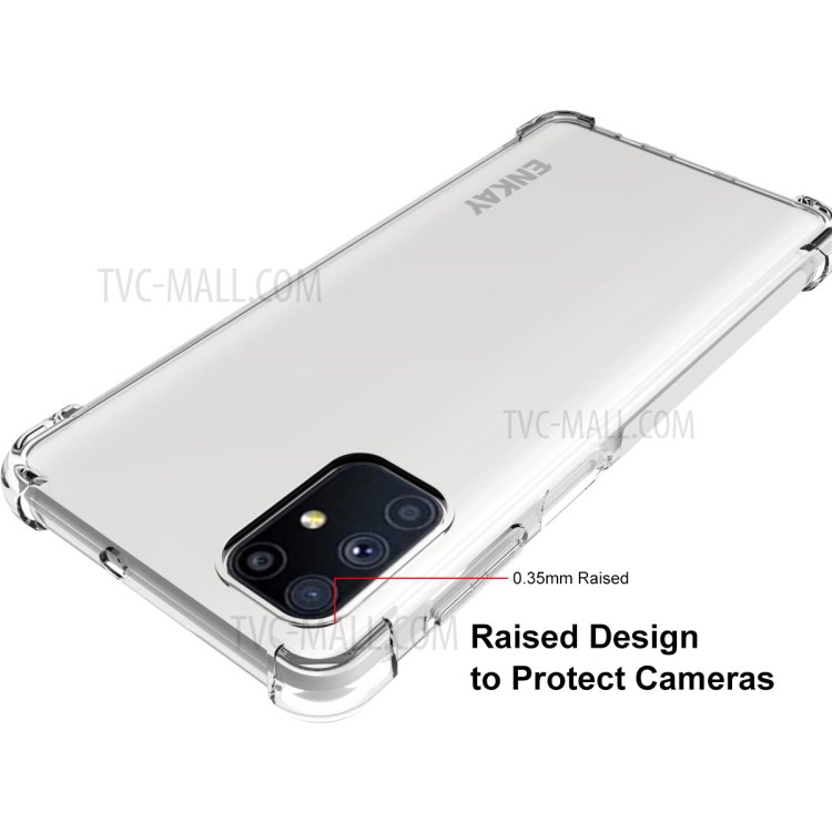 ENKAY ENK-PC0592 Clear TPU Case + 0.26mm 9H 2.5D Complete Cover Tempered Glass Full Glue Screen Film for Samsung Galaxy M51-3
