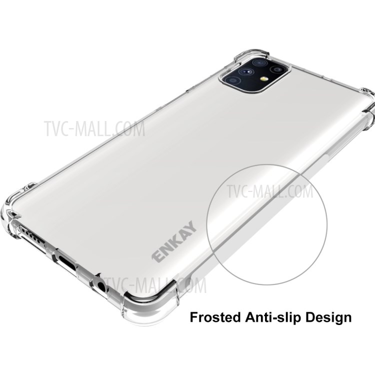 ENKAY ENK-PC0592 Clear TPU Case + 0.26mm 9H 2.5D Complete Cover Tempered Glass Full Glue Screen Film for Samsung Galaxy M51-4