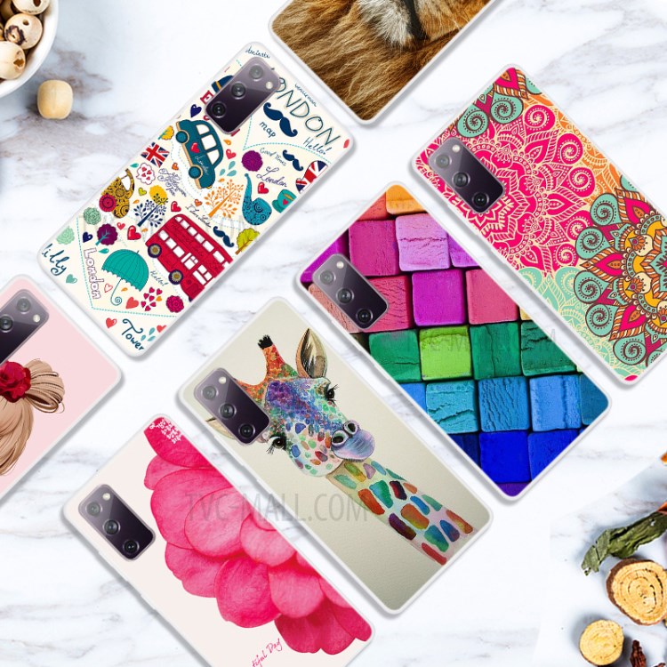 Pattern Printing TPU Phone Case for Samsung Galaxy S20 FE 5G / Galaxy S20 FE - Giraffe-3
