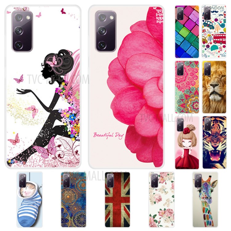 Pattern Printing TPU Phone Case for Samsung Galaxy S20 FE 5G / Galaxy S20 FE - Giraffe-4