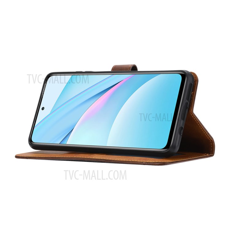 Leather Wallet Stand Phone Shell with Supporting Stand for Samsung Galaxy S20 FE/S20 Fan Edition/S20 FE 5G/S20 Fan Edition 5G - Brown-5