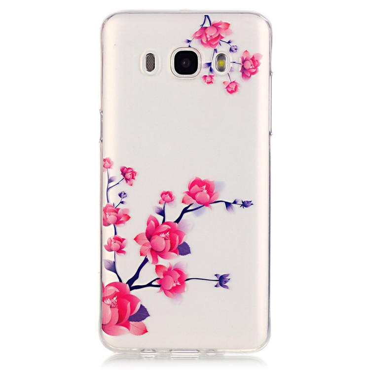 Transparent IMD TPU Phone Cover for Samsung Galaxy J5 (2016) - Blooming Flower-2