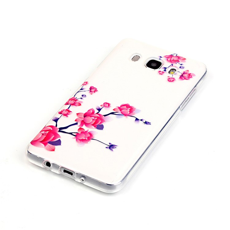 Transparent IMD TPU Phone Cover for Samsung Galaxy J5 (2016) - Blooming Flower-3
