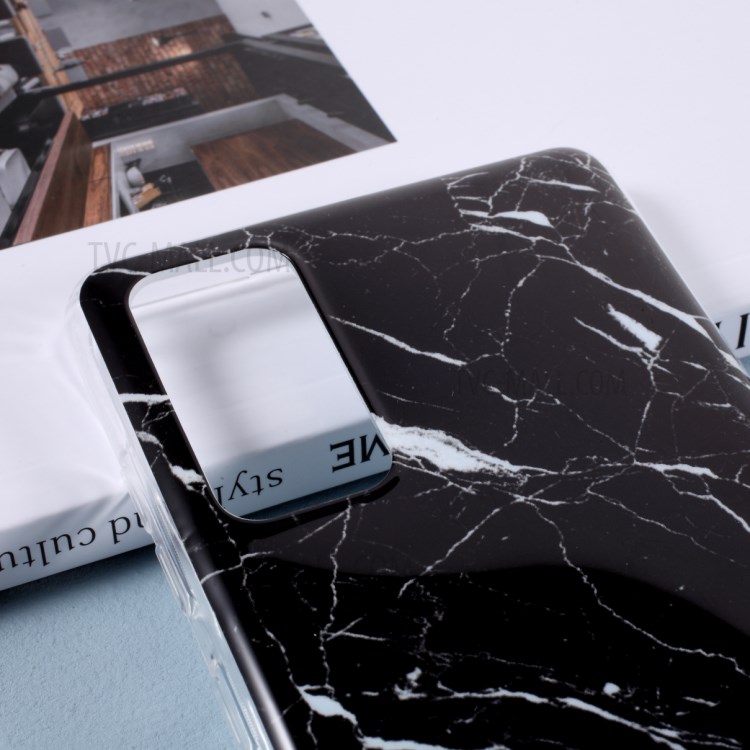 Glossy IMD Mármore Pattern TPU Case Para Samsung Galaxy S20 Fe / S20 Ventilador / S20 Fe 5G / S20 Ventilador 5G / S20 Lite - Estilo A.-3