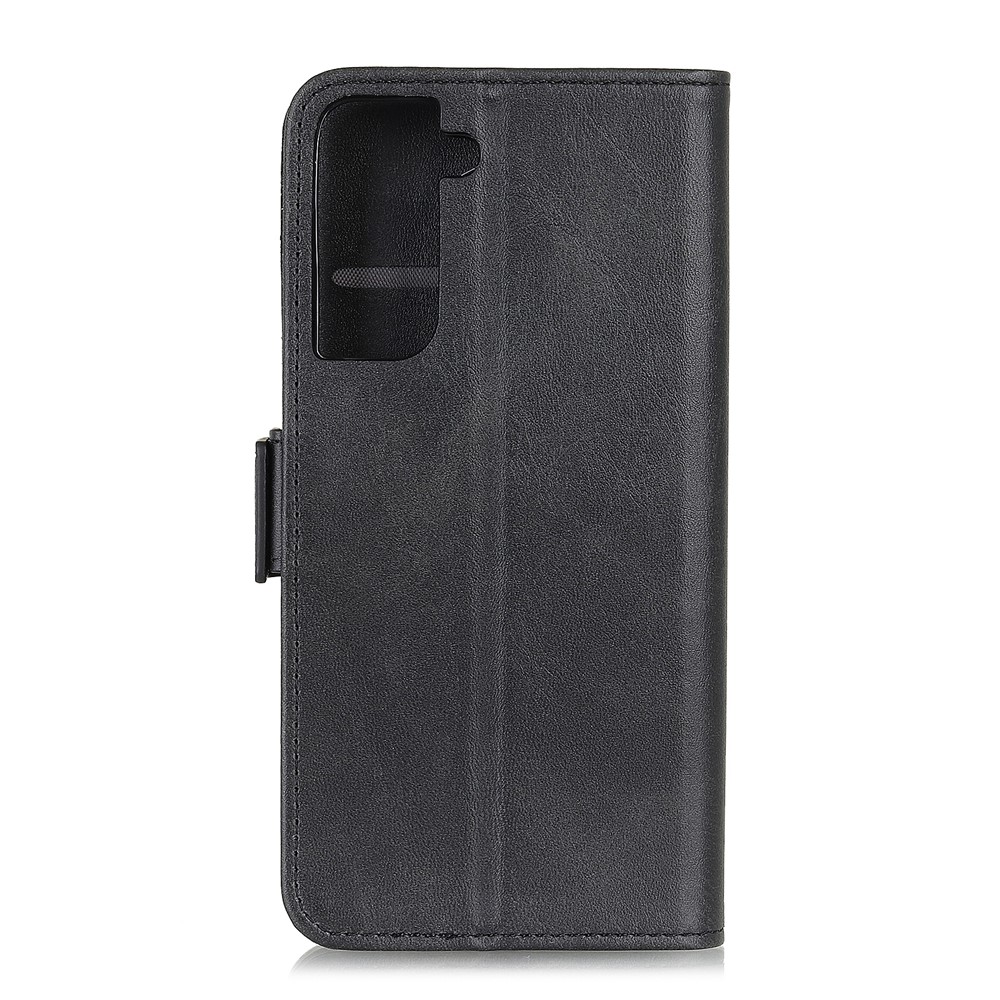 Side Absorption Protective Leather Case Shell with Wallet Stand for Samsung Galaxy S30 - Black-3