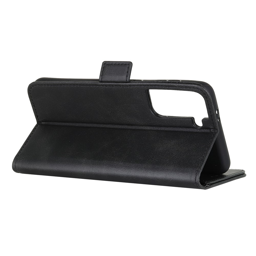 Side Absorption Protective Leather Case Shell with Wallet Stand for Samsung Galaxy S30 - Black-4
