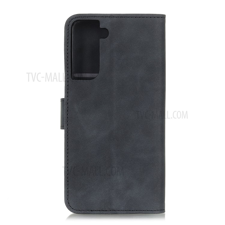 KHAZNEH Vintage Style PU Leather Phone Protector for Samsung Galaxy S30 Pro/S21 Plus - Black-3