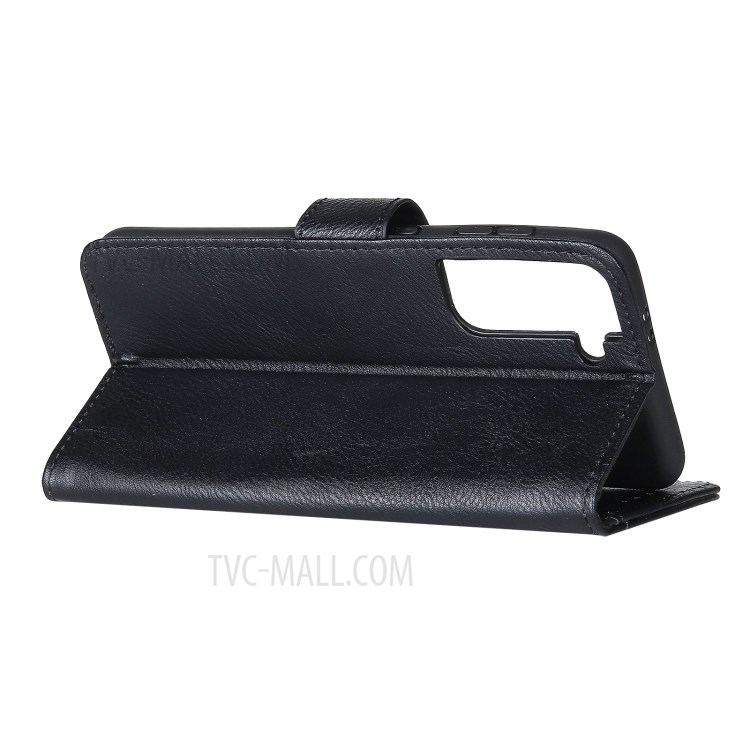 KHAZNEH Vintage Style Magnet Leather Phone Wallet Stand Cover Shell for Samsung Galaxy S30 Pro/S21 Plus - Black-4