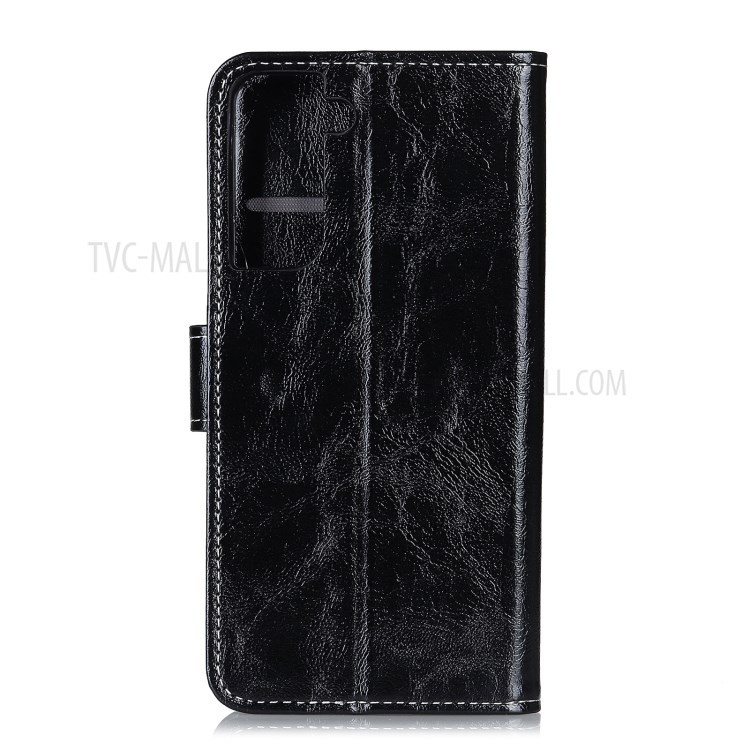 Vintage Crazy Horse Leather Phone Protective Shell for Samsung Galaxy S30 Pro/S21 Plus - Black-3