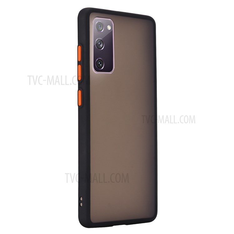 Matte Surface Skin-Touch-Feeling PC + TPU Hybrid Phone Protective Case for Samsung Galaxy S20 FE/S20 Fan Edition/S20 FE 5G/S20 Fan Edition 5G/S20 Lite - Black-4