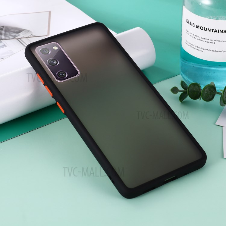 Matte Surface Skin-Touch-Feeling PC + TPU Hybrid Phone Protective Case for Samsung Galaxy S20 FE/S20 Fan Edition/S20 FE 5G/S20 Fan Edition 5G/S20 Lite - Black-7