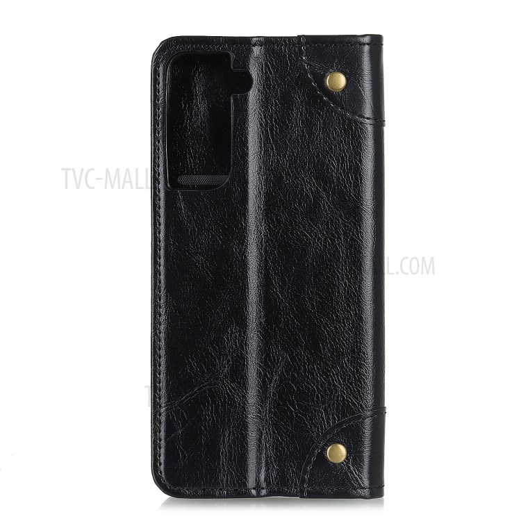 Auto-absorbierte Lederabdeckung Mit Standwallet Für Samsung Galaxy S30 + - Schwarz-5