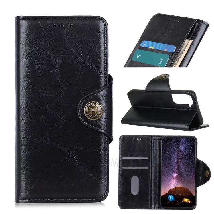 Wallet Stand PU-Leder-Handy-Kasten Für Samsung Galaxy S30 + - Schwarz-1