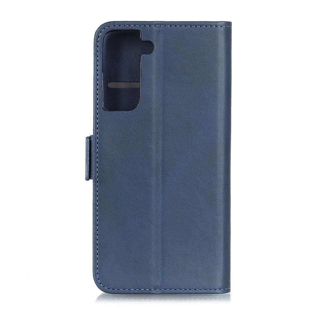 Protective Wallet Stand Magnetic Closure Leather Phone Shell for Samsung Galaxy S30+ - Blue-5