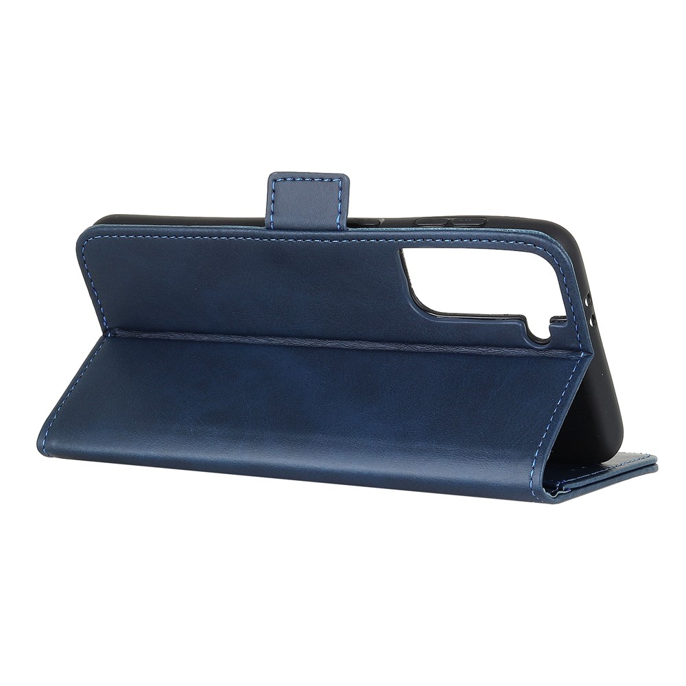 Protective Wallet Stand Magnetic Closure Leather Phone Shell for Samsung Galaxy S30+ - Blue-6