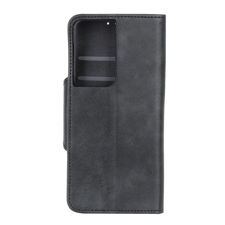 Wallet Stand PU Leather Phone Cover for Samsung Galaxy S30 Ultra - Black-11