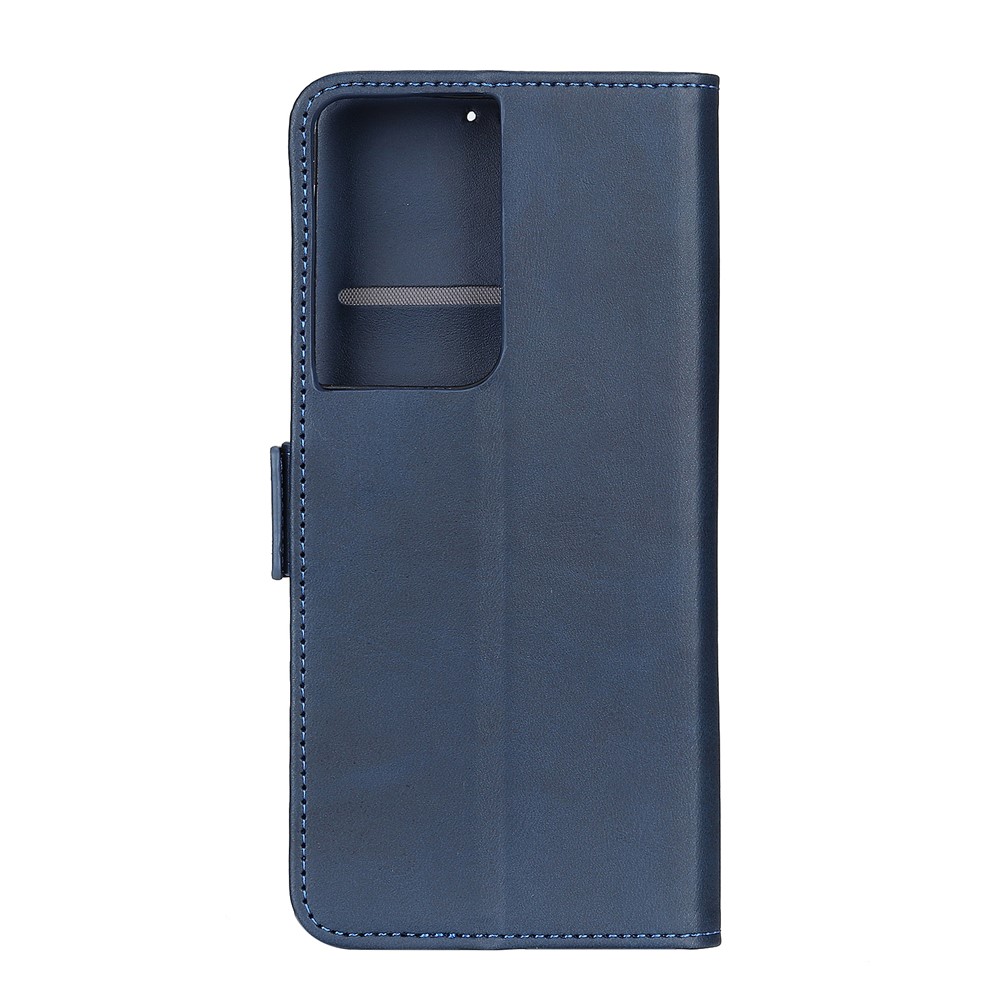 Protective Stand Magnetic Closure Leather Phone Shell for Samsung Galaxy S30 Ultra - Blue-6