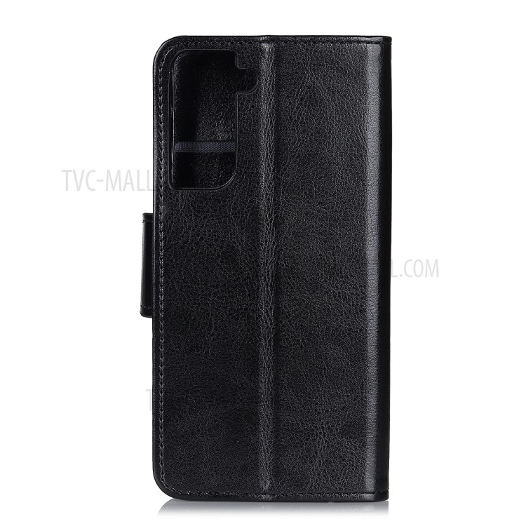 Crazy Horse Wallet Stand PU Leather Phone Case for Samsung Galaxy S30 - Black-4