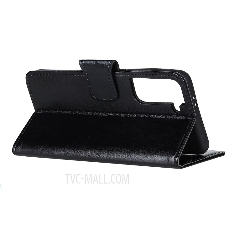 Crazy Horse Wallet Stand PU Leather Phone Case for Samsung Galaxy S30 - Black-5