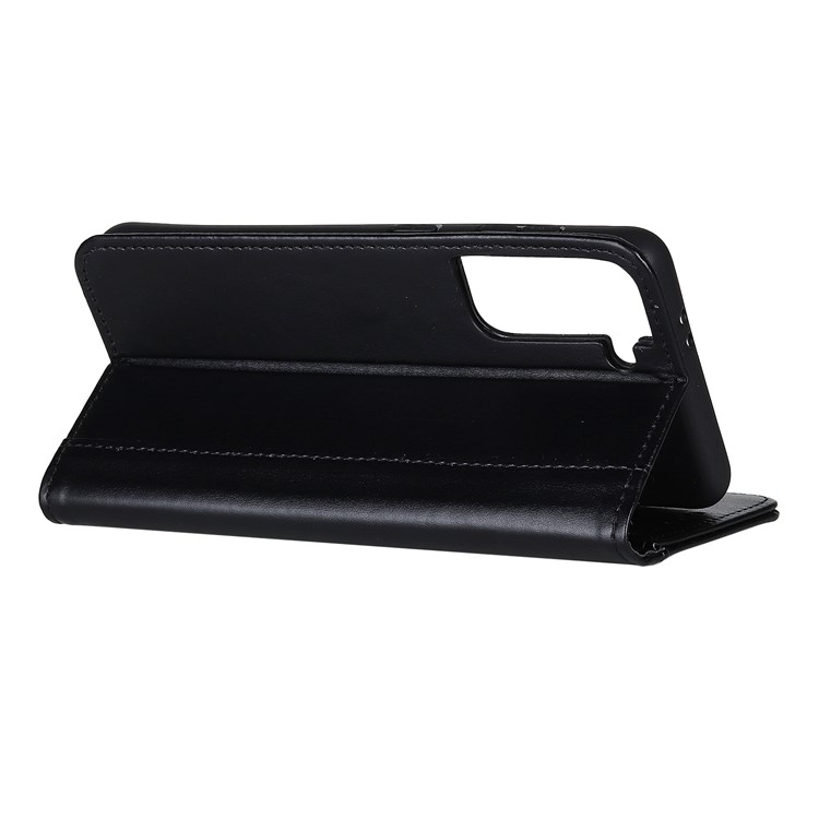 Wallet Stand Leather Phone Case for Samsung Galaxy S21 - Black-12