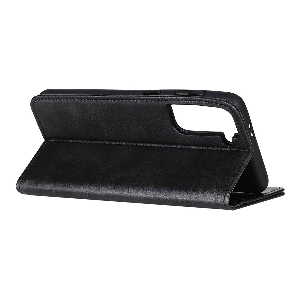 Auto-absorbed Split Leather Phone Shell with Stand Wallet for Samsung Galaxy S30 Plus - Black-8