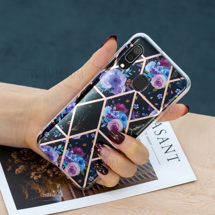 Electroplating IMD TPU Phone Case for Samsung Galaxy A20e - Style A-4