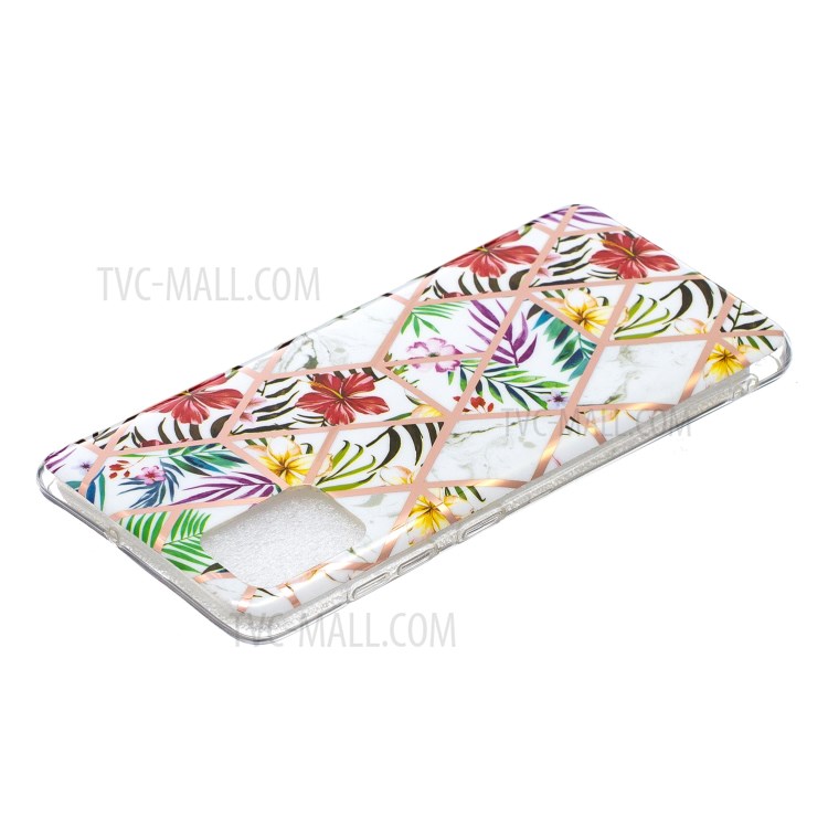 Splicing Electroplating IMD TPU Shell for Samsung Galaxy A41 (Global Version) Case - Style A-3