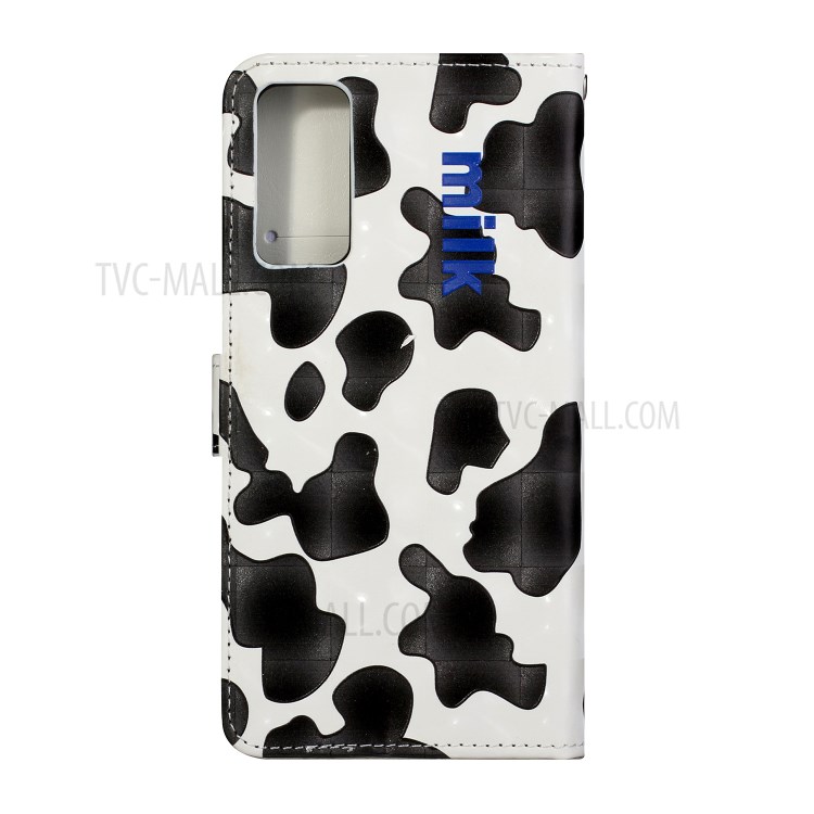 Musterdruck Leather Protector Für Samsung Galaxy S20 Standkoffer Mit Hängendem Riemen - Schwarz-Weiss-4