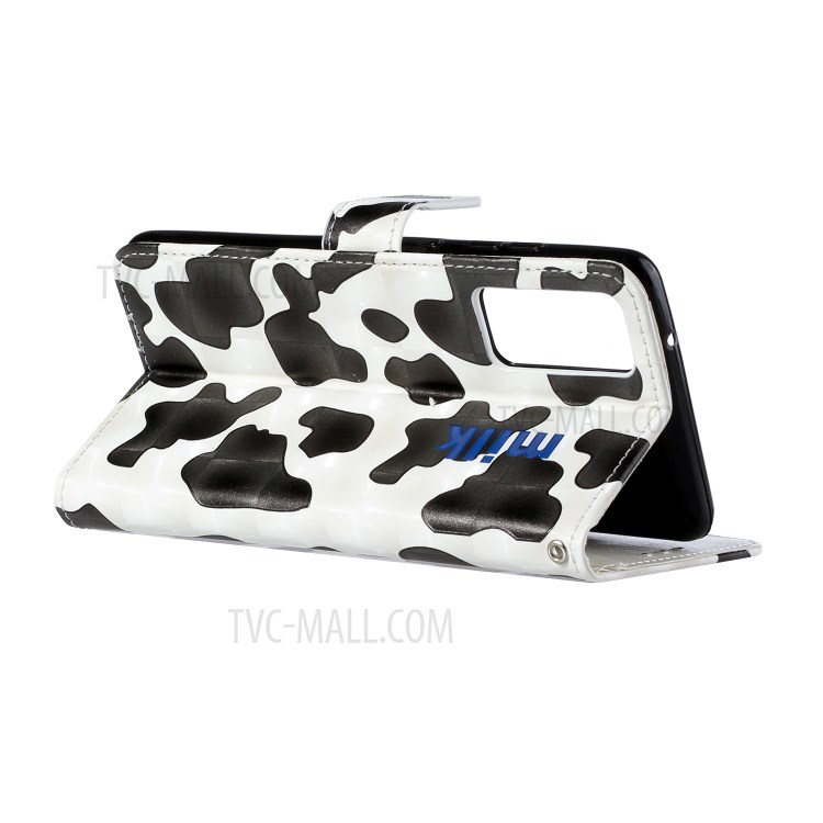 Musterdruck Leather Protector Für Samsung Galaxy S20 Standkoffer Mit Hängendem Riemen - Schwarz-Weiss-5