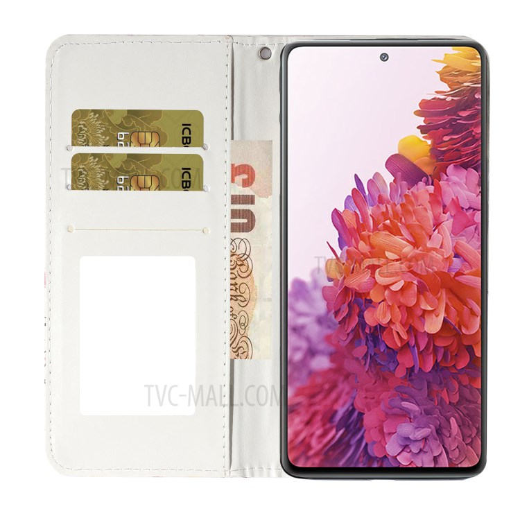 Musterdruck Leather Protector Für Samsung Galaxy S20 Standkoffer Mit Hängendem Riemen - Schwarz-Weiss-8