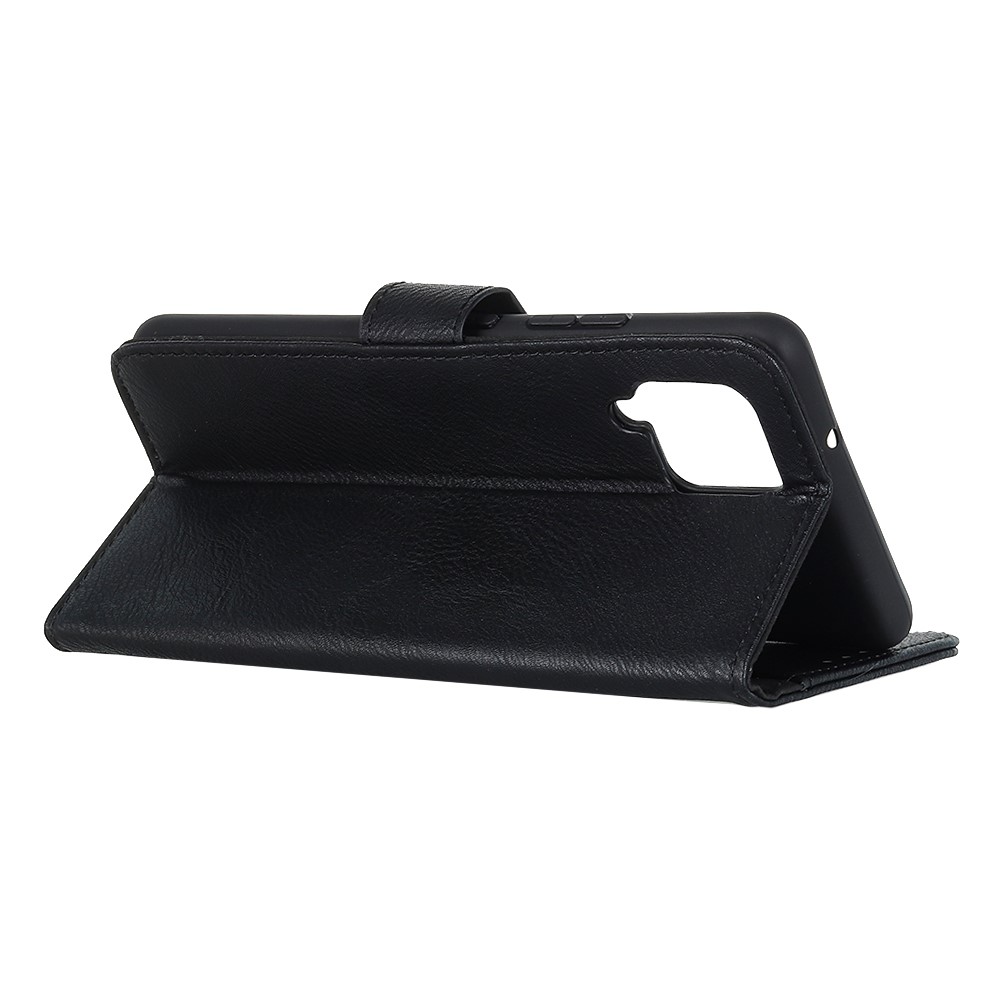 Estilo De Cuero Estilo Retro De Khazneh Para Samsung Galaxy A12 5G - Negro-4