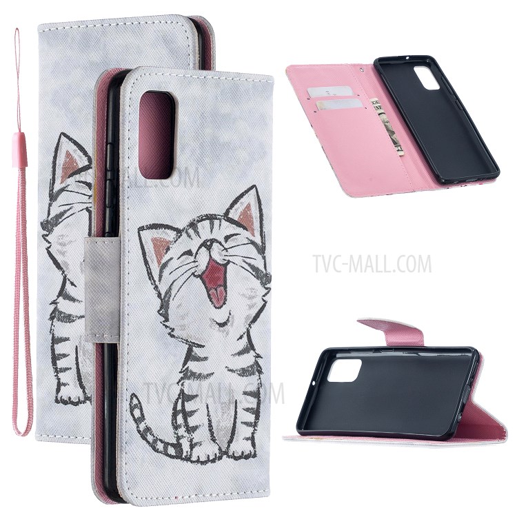 Pattern Printing PU Leather Wallet Stand Phone Cover for Samsung Galaxy S20 FE/S20 Fan Edition/S20 FE 5G/S20 Fan Edition 5G - Cat-1