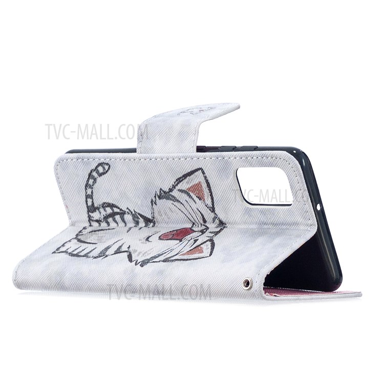 Pattern Printing PU Leather Wallet Stand Phone Cover for Samsung Galaxy S20 FE/S20 Fan Edition/S20 FE 5G/S20 Fan Edition 5G - Cat-5
