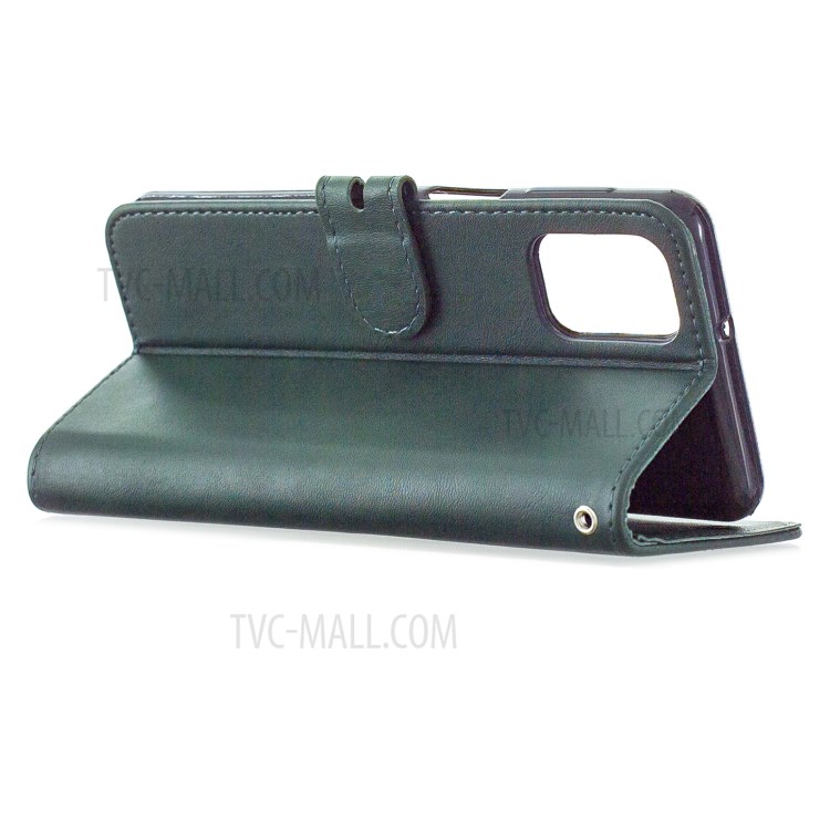 Classic Wallet Leather Stand Phone Protective Cover for Samsung Galaxy M31s - Green-4