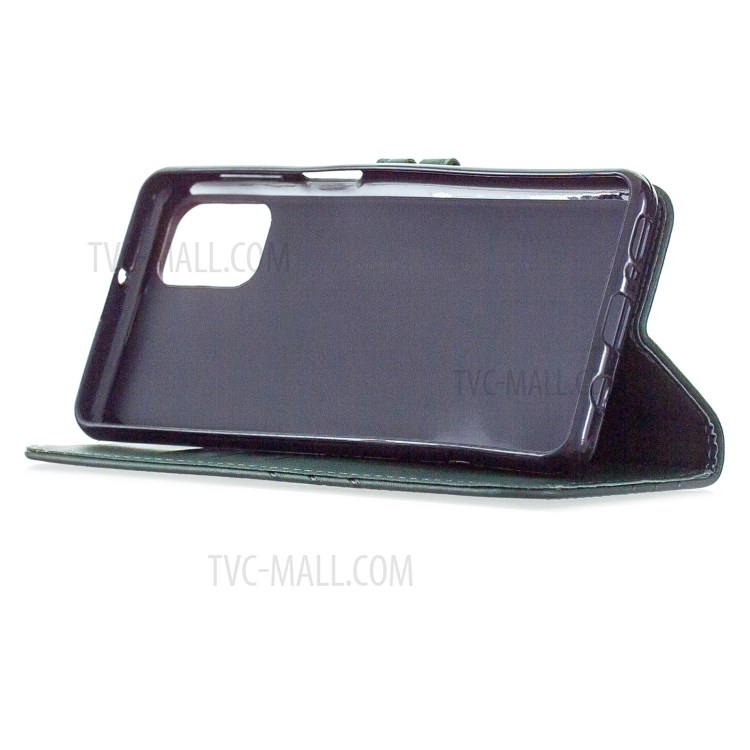 Classic Wallet Leather Stand Phone Protective Cover for Samsung Galaxy M31s - Green-5