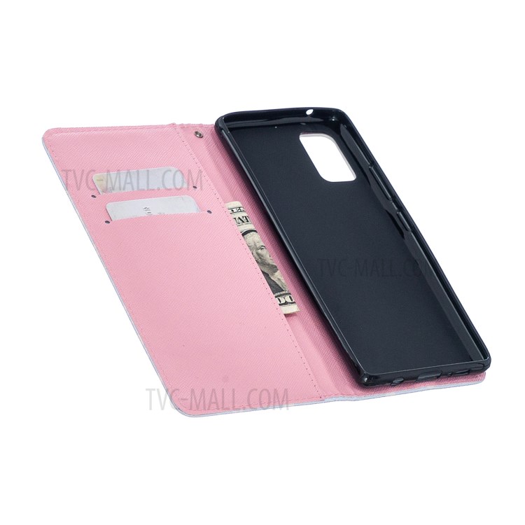 Pattern Printing PU Leather Phone Stand Cover for Samsung Galaxy A71 5G SM-A716 - Beautiful Flower-7