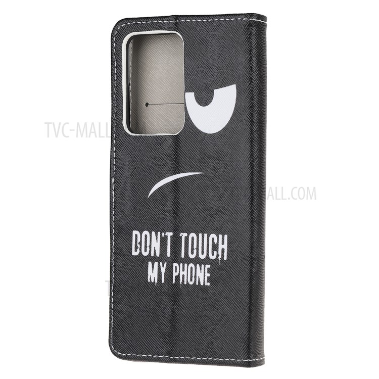 Pattern Printing Cross Texture Leather Wallet Phone Stand Protective Case for Samsung Galaxy S30 Ultra/S21 Ultra - Angry Face-3