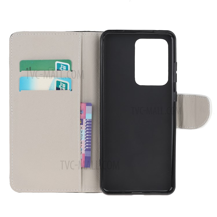 Pattern Printing Cross Texture Leather Wallet Phone Stand Protective Case for Samsung Galaxy S30 Ultra/S21 Ultra - Angry Face-6