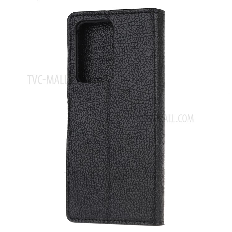 Wallet Stand Litchi Texture Leather Phone Protector for Samsung Galaxy S30 Ultra/S21 Ultra - Black-3