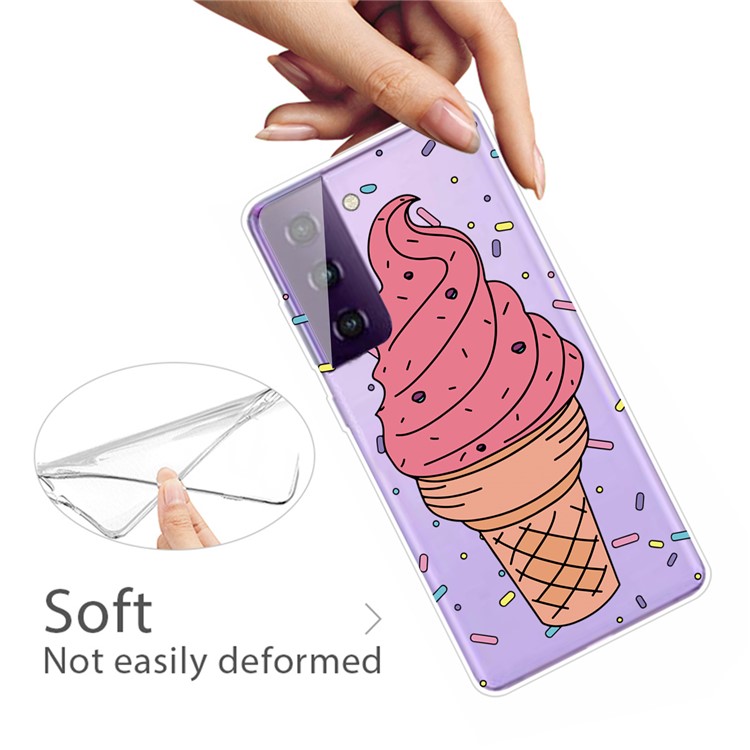 Funda Para Teléfono Celular IMD TPU IMD Para Samsung Galaxy S30 Cubierta Suave - Helado-3