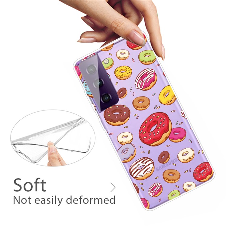 Musterdruckphase Für Samsung Galaxy S21+ 5G TPU -abdeckung - Donuts