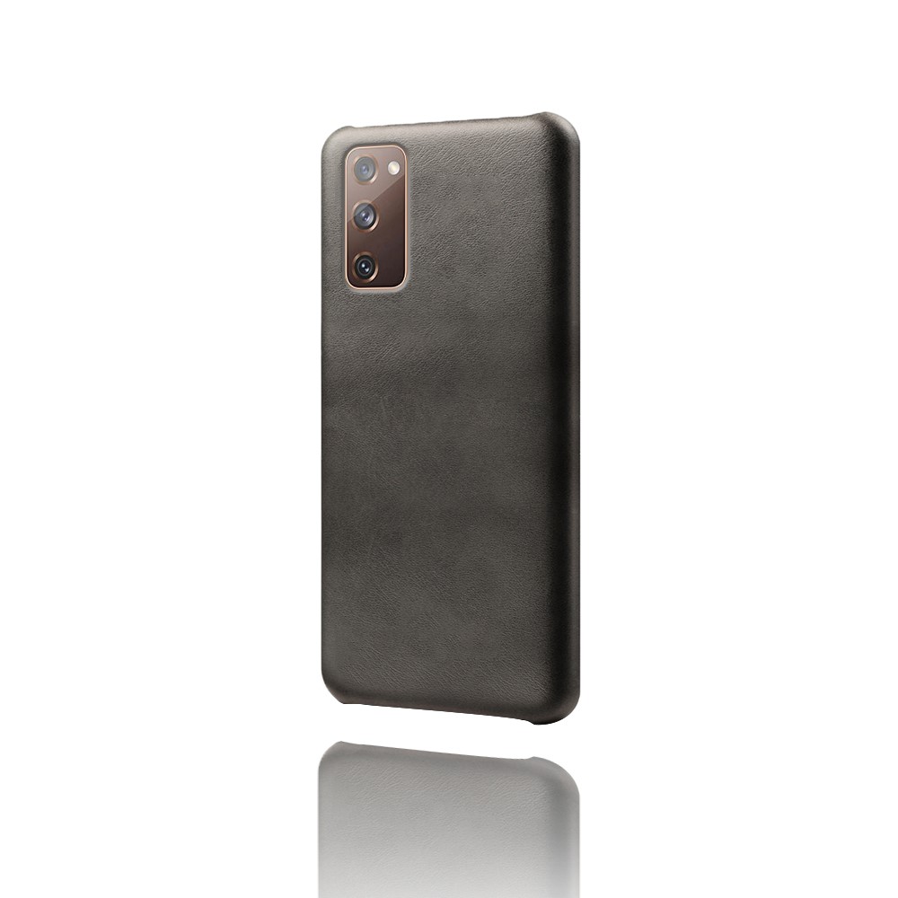PU Leather Coated PC Case for Samsung Galaxy S20 FE/S20 Fan Edition/S20 FE 5G/S20 Fan Edition 5G Protector Cover - Black-3